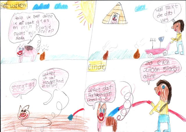 varkens tekening kind