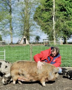 Kunekune sow zeug verharing 